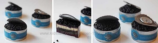 Пирожное Чёрная икра и Красная икра Виктория Углева