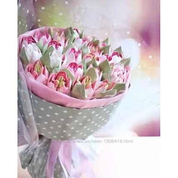 Тюльпаны из зефира Лариса Лазарева