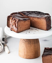 Шоколадный Баскский чизкейк Анна Томильчик