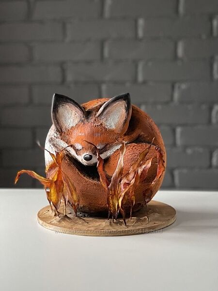 Торт Лисенок в 3D технике Анастасия Казарьянц pro. moi. tort