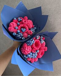 Малина из зефира vkusnijbuketuss