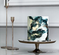 marrymycake Мраморный декор Имитация спиртовых чернил