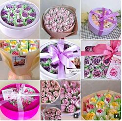 Букеты из зефира. Зефирные тюльпаны Ирина Исхакова