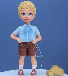 Видеоурок по лепке фигурки из мастики Мальчик с машинкой Диля Кабилова