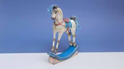 Лепка фигурки из мастики Винтажная лошадка Сказочный единорог Кабилова