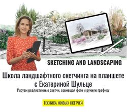 Техника живых скетчей Тариф Профи Екатерина Шульце
