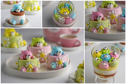 Зефирные мини-тортики, украшенные маршмеллоу Марина Невская