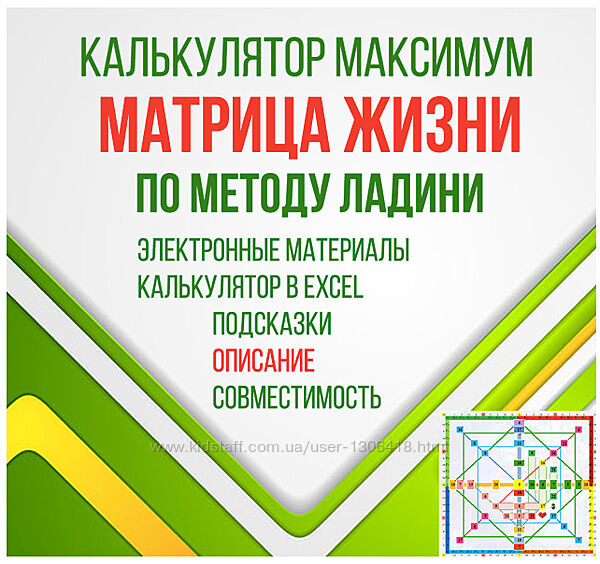 Калькулятор максимум Матрица жизни по методу Ладини