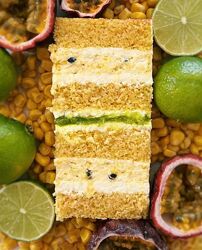 Торт Кукуруза-Маракуйя-Лайм Ольга Куликова