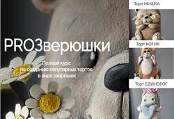 Новый Курс по 3D-тортам PROЗверюшки Анастасия Казарьянц