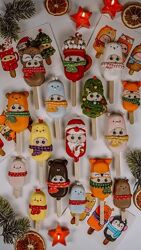 Мастер класс по новогоднему декору эскимо Новогодняя тусовка Марина Невская