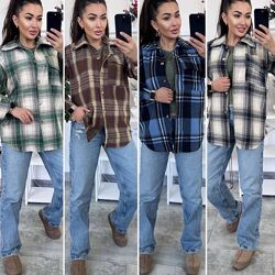 Розкішні сорочки в стилі oversize  турецька байка кашемір