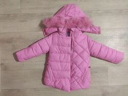 Зимня рожева курточка на дівчинку