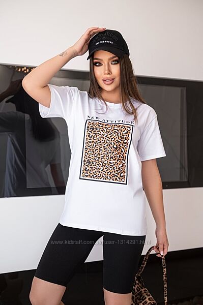 Жіноча футболка з леопардовим принтом Jungle