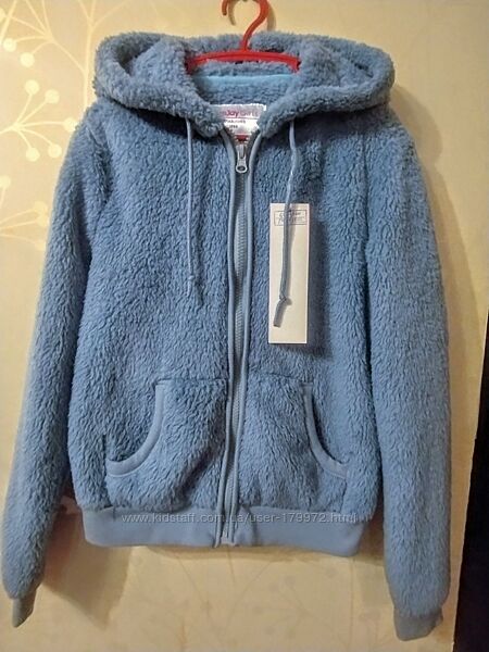 Кофта толстовка меховушка р.6-7 та 10-11 років