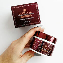 Омолаживающий крем с муцином улитки и золотом Enough Gold Snail Moisture