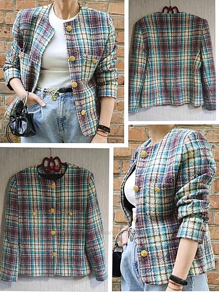 Розкішний твідовий жакет в стилі шанель