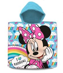 Детское пляжное полотенце-пончо с капюшоном Disney Минни Маус 