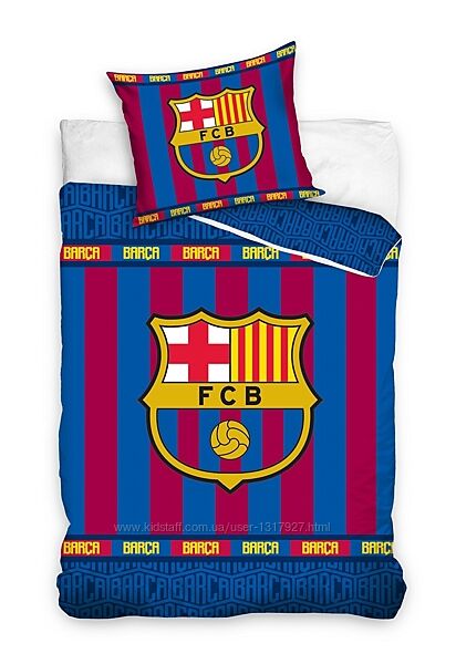 Детское постельное белье футбольный клуб Барселона, подарок для фаната