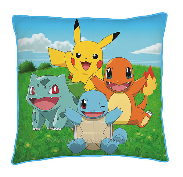 Декоративная подушка для детской Покемон Пикачу - 40х40 см