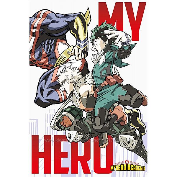 Детский флисовый плед аниме My Hero Academy - Моя геройская академия 