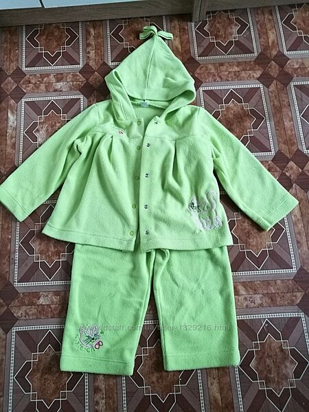 Флісовий костюм на дівчинку 2-3 роки