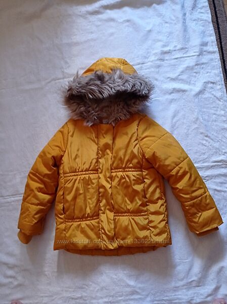 Зимняя куртка TU  для девочки 5 - 6 лет, 110 - 116 см.  