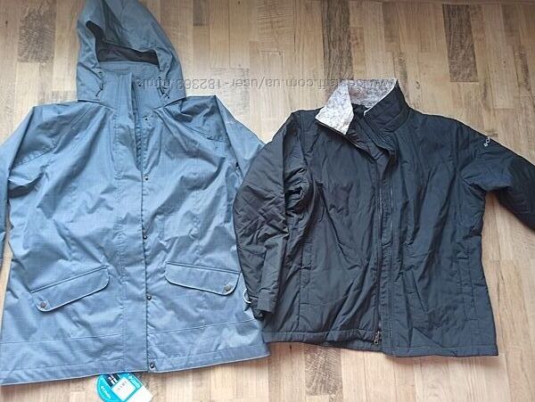 2xl, 56 оригинал куртка columbia 3-в-1 две полноценные куртки
