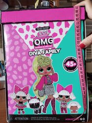 Ігровий набір ло семья леди дива surprise diva family with 45 surprises