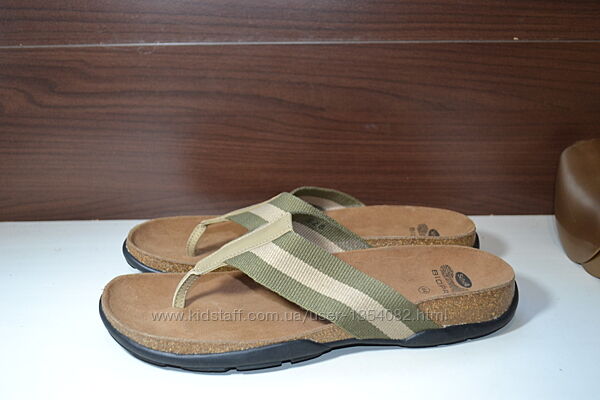 scholl birkenstock 44р шлепанцы кожаные оригинал вьетнамки