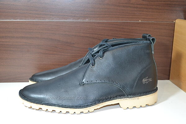 lacoste mesocco 44.5р ботинки кожаные демисезон оригинал