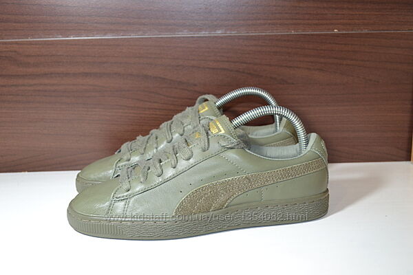 puma 37.5-38р кожаные кеды кроссовки оригинал