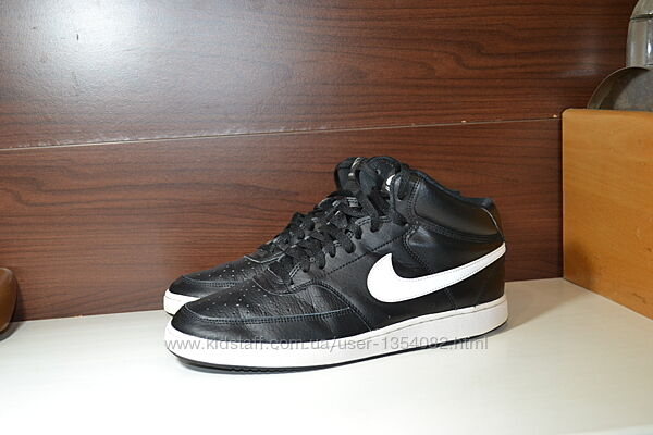 nike court vision 44.5р кроссовки кеды сникерсы ботинки кожаные
