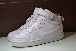 nike court borough mid 2 pink 36.5р кроссовки хайтопы кожаные сникерсы