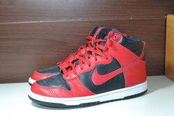 nike dunk high 43р хайтопы оригинал кожаные кроссовки 
