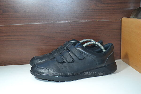 clarks 43р кроссовки кожаные кеды сникерсы туфли на липучке