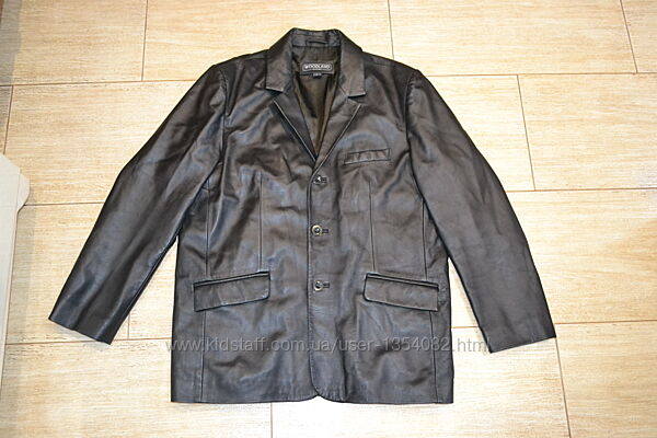 Woodland leather l-XL кожаная куртка пиджак мужской оригинал
