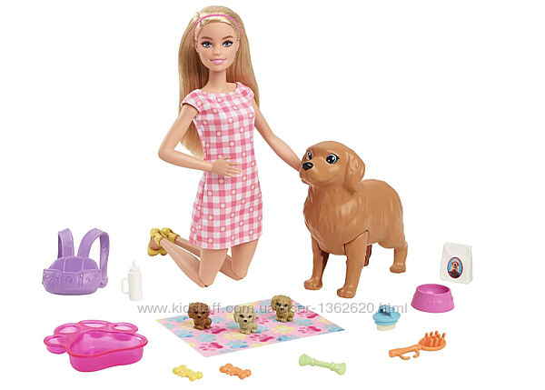 Ігровий набір Barbie Doll and Pets Барбі та цуценята