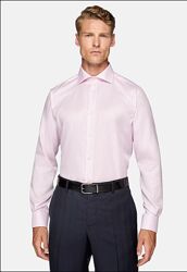 Boggi Milano ULTIMATE REGULAR FIT DOBBY - ділова сорочка рожевий