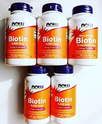 Biotin now foods 5000 mcg біотин биотин 