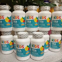 KIDS, дитячі жувальні таблетки з ДГК, 100  дика арктична тріска, полунично