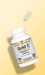 Вітамін С, 1000 мг Gold C від California Gold Nutrition, 60 капсул