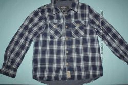 Стильная двойная рубашка ф. H&ML. O. G. G. на мальчика 7-8лет р-128-134