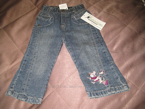 джинсы теплые для  маленьких девочек
