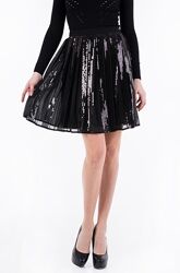 Вечірня спідниця guess. нова. оригінал розмір xs 24. з паєтками.