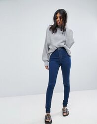 Брендовые джинсы скинни с высокой талией Denim co, 8 pазмер. 