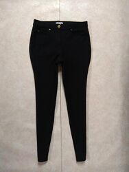 Стильные черные джинсы скинни с высокой талией H&М, 36 размер. 
