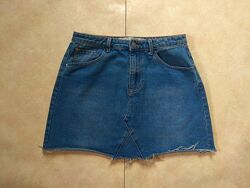 Стильная джинсовая юбка с высокой талией Denim co, 12 размер. 