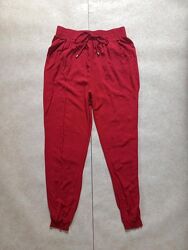 Красные штаны брюки бойфренды с высокой талией Chicoree, 12 размер.