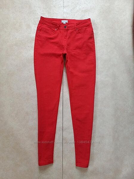 Стильные красные джинсы скинни Blue motion, 10 размер. 